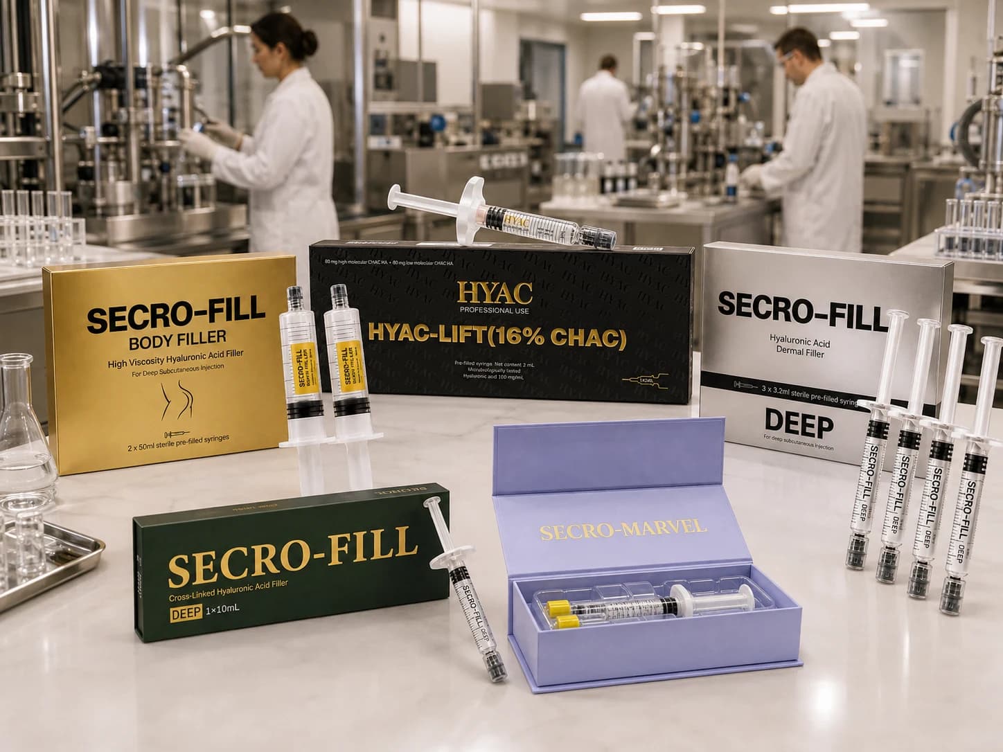 SECROMED medical aesthetics and product development visual