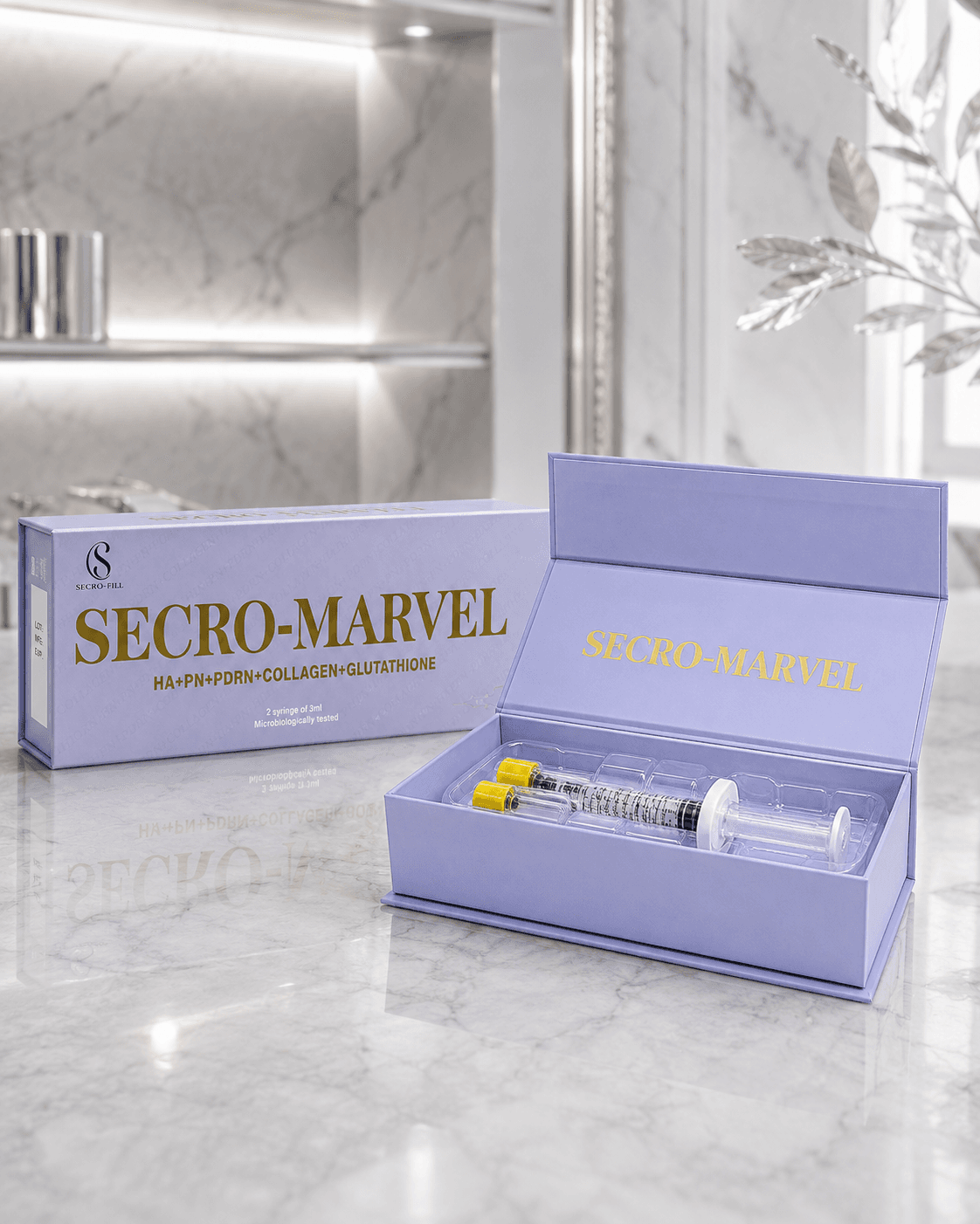 SECRO-MARVEL advanced skin revitalizing complex packaging